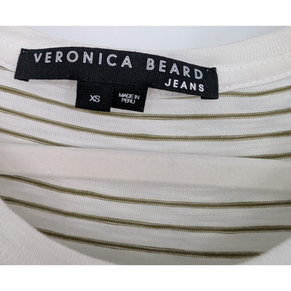 Veronica Beard Trail Mixed Media Dress Fern Green XS Cottage Quiet Luxury Preppy - Picture 9 of 12